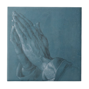 Praying Hands door Albrecht Durer Tegeltje