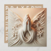 Praying Hands In Soft White Tones (Voorkant / Achterkant)