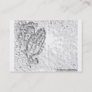 Praying Hands Pearl Visitekaartje