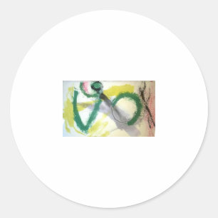 Praying Mantis Abstract Jeff Hankamer Artjunkhaus Ronde Sticker