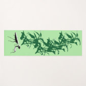 Praying Mantis Bamboo Oerwoud Yoga Mat (Voorkant (horizontaal))