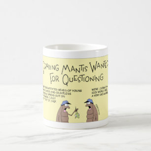 Praying Mantis Gezocht voor Vragen Koffiemok