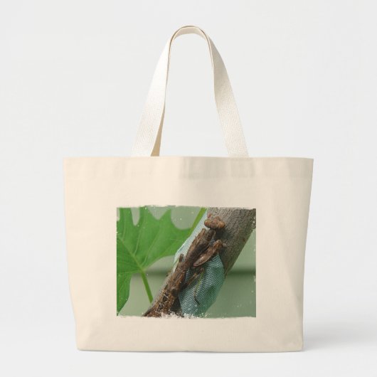 Praying Mantis Insect Grote Tote Bag (Voorkant)