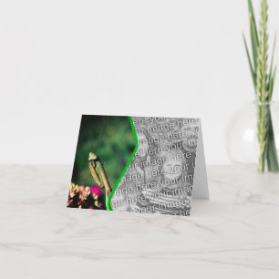 Praying Mantis Natuur Photo Card Bedankkaart