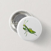 Praying Mantis Pin Ronde Button 3,2 Cm (Voorkant /achterkant)