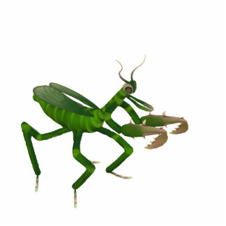 Praying Mantis Sculpture Staand Fotobeeldje