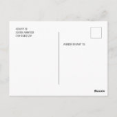 Praying Mantis Silhouette Briefkaart (Achterkant)