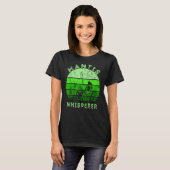 Praying Mantis Whisperer Retro  Green Insec T-shirt (Voorkant volledig)