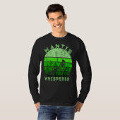 Praying Mantis Whisperer Retro  Green Insec T-shirt (Voorkant volledig)
