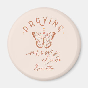 Praying Moms Club: Butterfly Boho Design Magneet