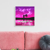 Praying- Premium Wrapped Canvas (gloss) (Insitu (Woonkamer))