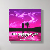 Praying- Premium Wrapped Canvas (gloss) (Voorkant)