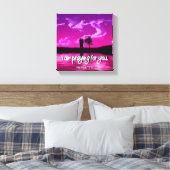 Praying- Premium Wrapped Canvas (gloss) Afdruk (Insitu (Slaapkamer))