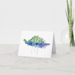 Prays for Turtle Island Folded Note Card Kaart