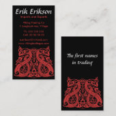 Pré bleu de Viking, modèle de carte de visite (Devant / Derrière)