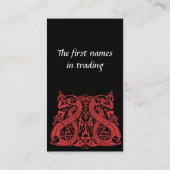 Pré bleu de Viking, modèle de carte de visite (Dos)