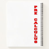 Pre-calculus Notitieboek (Achterkant)