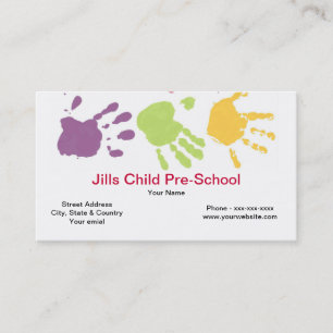 Pré carte de visite d'école