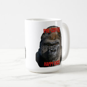 Pre-Coffee Gelukkig Gezicht! Koffiemok