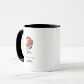 Pre-Coffee Waarschuwing Grappige Kantoor Beker Mok (Voorkant links)