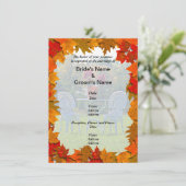 Pré de l'amour Faire-part de mariage d'automne (Debout devant)