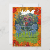 Pré de l'amour Faire-part de mariage d'automne (Dos)