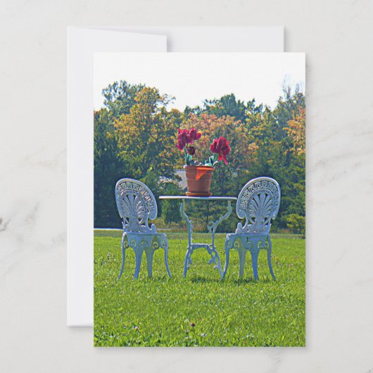 Pré de l'Amour Répétition Dîner Invitation (Dos)