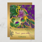 "pré invitation de bal d'étudiants", "mascarade", (Devant / Derrière)