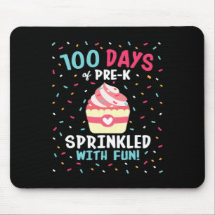 Pre K 100 dagen van schoolmeisjes besprenkelde leu Muismat