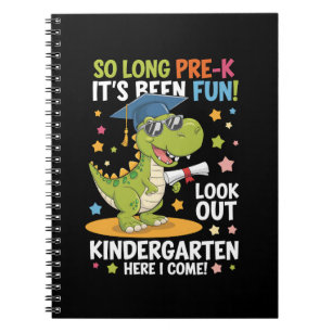 Pre K afgestudeerde kleuterschool Dinosaur T Rex Notitieboek