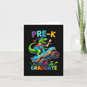 Pre-k Afstudeer Monstertruck Dinosaurussen Jongens Kaart