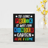 Pre-k Afstudeerder 2025 Voorschoolse Afstuderen 20 Kaart (Gele Bloem)