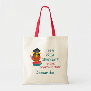 Pre-K Afstuderen Cute 2023 Owl Funny Afstuderen Na Tote Bag