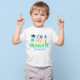 Pre-K Afstuderen Cute Custom Preschool Afstuderen Kinder Shirts