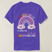 pre-k Afstuderen klasse 2022 Afstuderen regenboog  T-shirt (Design voorkant)