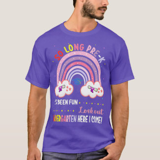 pre-k Afstuderen klasse 2022 Afstuderen regenboog  T-shirt