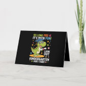 Pre K Afstuderen kleuterschool dinosaurus T Rex Bedankkaart (Voorkant)