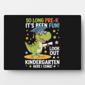Pre K Afstuderen kleuterschool dinosaurus T Rex Fotoplaat (voorkant)