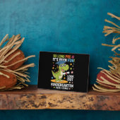 Pre K Afstuderen kleuterschool dinosaurus T Rex Fotoplaat (Zijkant)