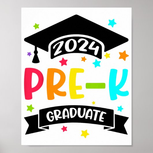 Pre K Afstuderen Voorschoolse 2024 Afstuderen Cade Poster (Voorkant)
