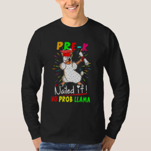 Pre K deed het goed Geen probleem Llama Dabbing Ll T-shirt