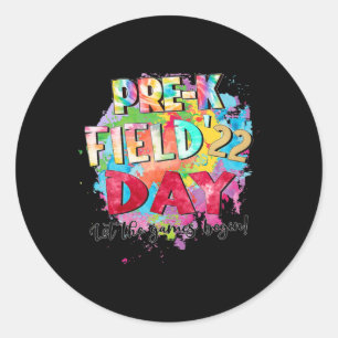 Pre-K Grade Field Day 2022 Let The Games Begin Kid Ronde Sticker