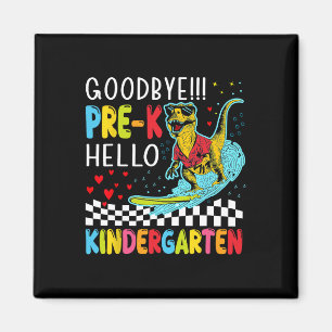 Pre-k Jongens Laatste Schooldag Dinosaur T-rex Mon Magneet