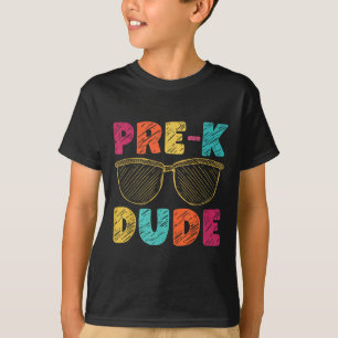 Pre-k kerel grappige eerste dag terug naar school t-shirt