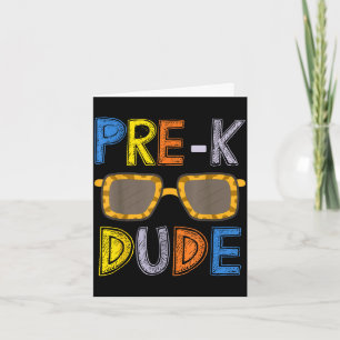 Pre-k kerel terug naar school-eerste dag van de kl kaart