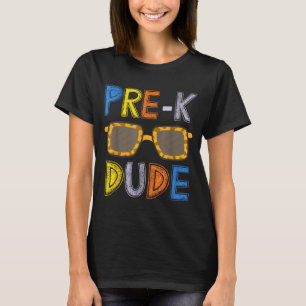 Pre-k kerel terug naar school-eerste dag van de kl t-shirt