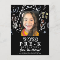 Pre-K Kleuterschool Virtuele Afstudeerkladplaat
