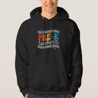 Pre K leraar grappig gelukkige eerste schooldag te Hoodie