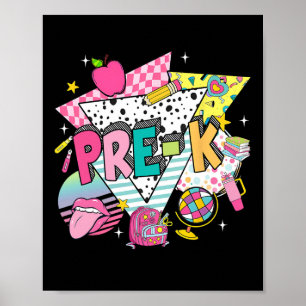 Pre K leraar student terug naar school eerste dag Poster
