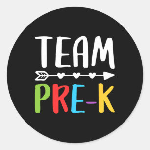 Pre-K leraar terug naar school Ronde Sticker